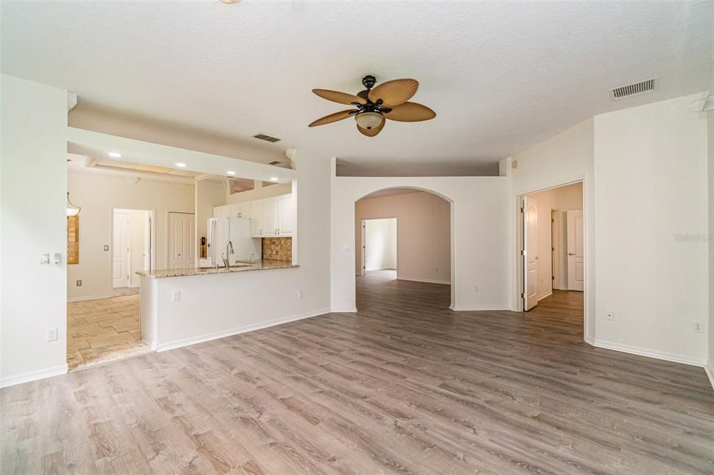 Looking into kitchen from Family Room