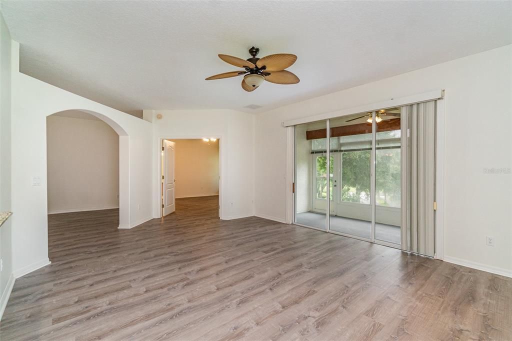 Family Room looking into kitchen