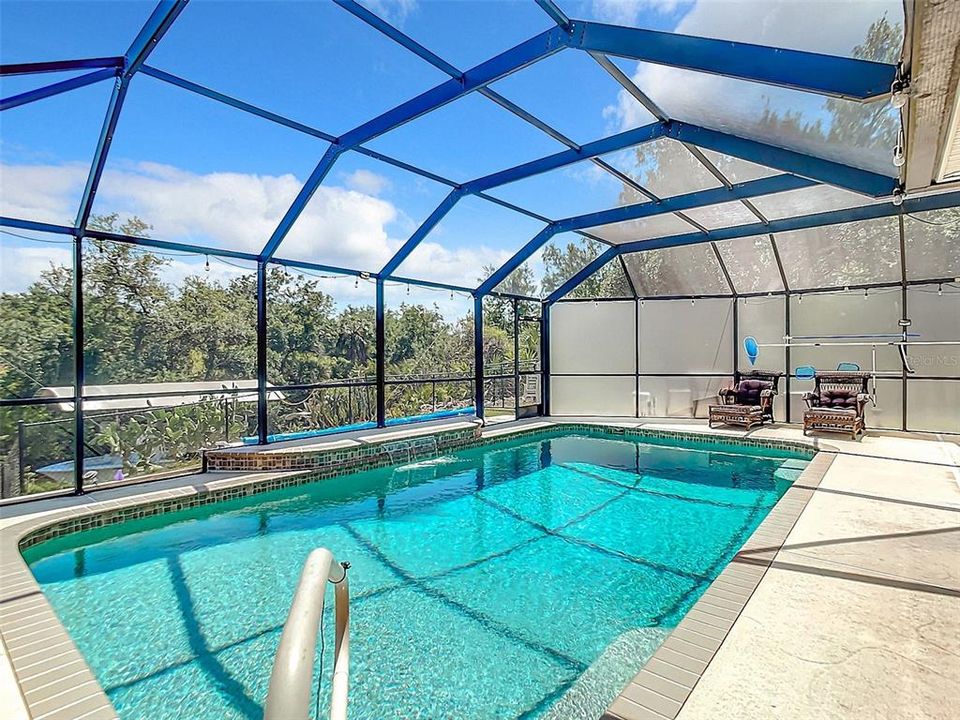 Saltwater Pool with beautiful waterfall