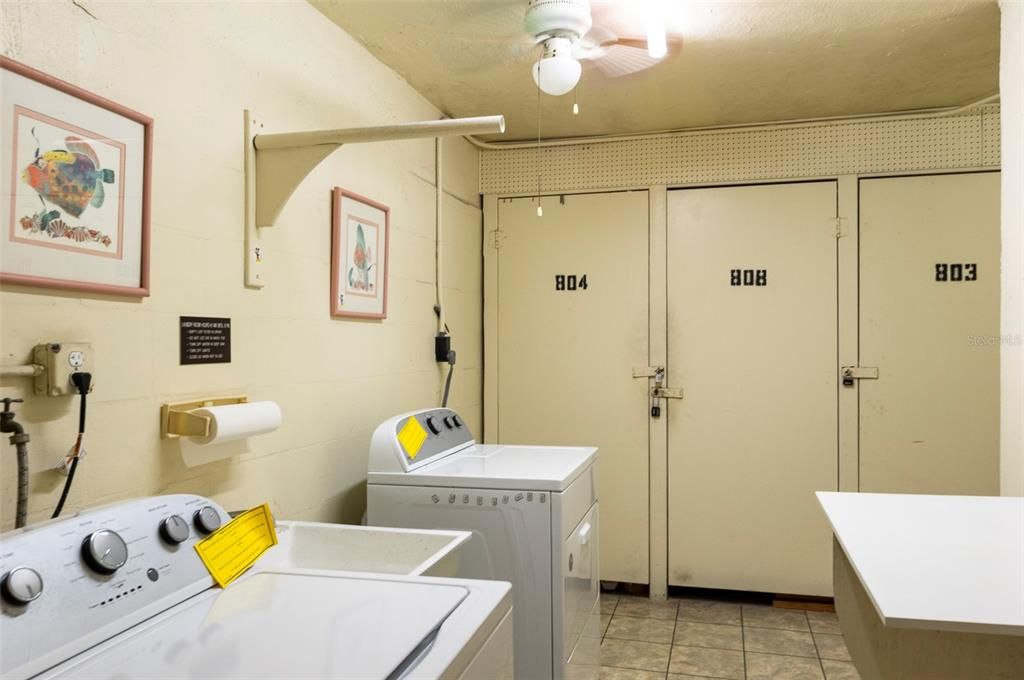 Laundry Room on Same Floor with Storage locker #803
