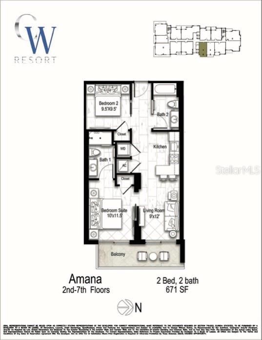 For Sale: $738,100 (2 beds, 2 baths, 671 Square Feet)