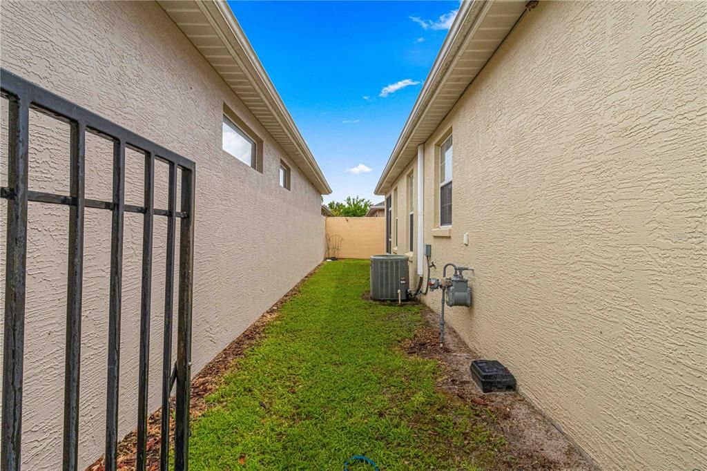 Side Yard with Private Gate