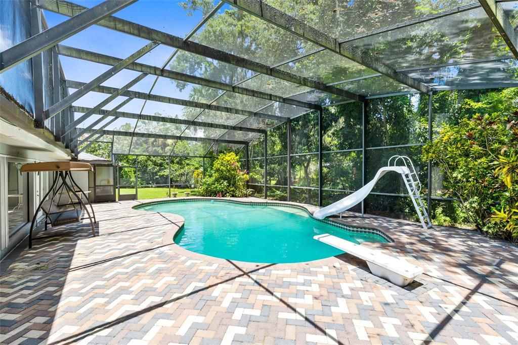 Ample deck space for outdoor furniture.