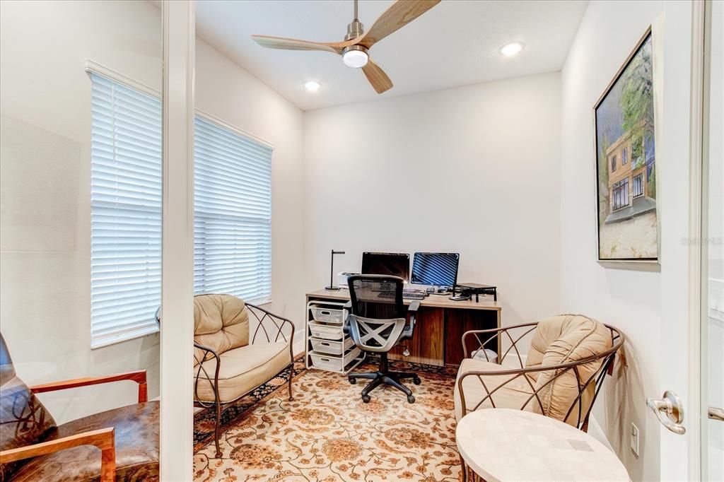 Office with French Doors