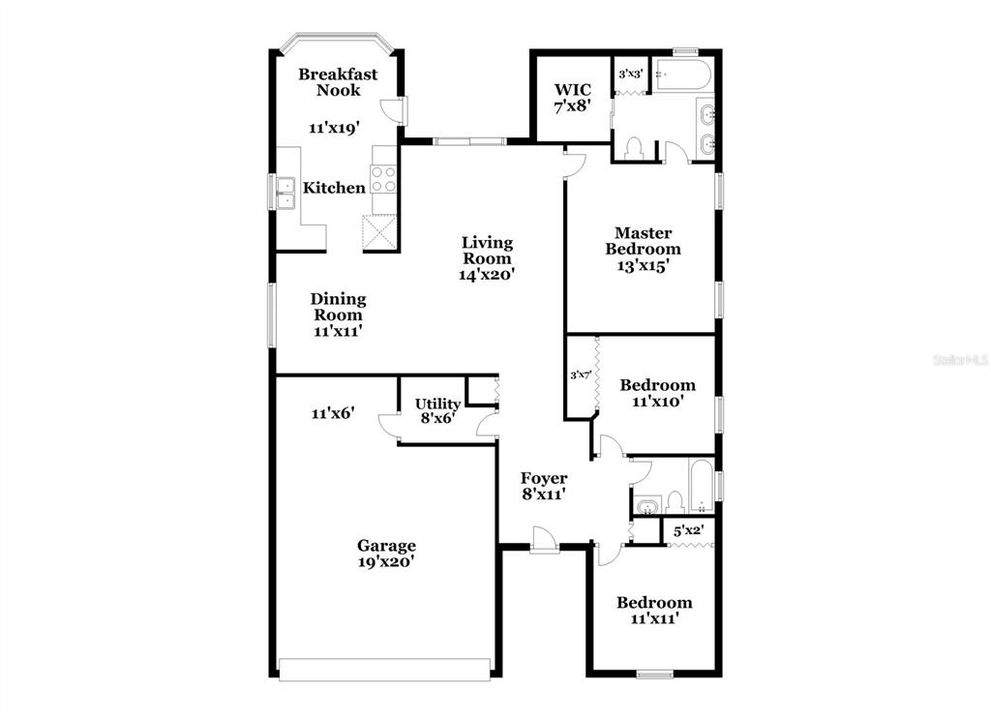 For Rent: $2,400 (3 beds, 2 baths, 1512 Square Feet)