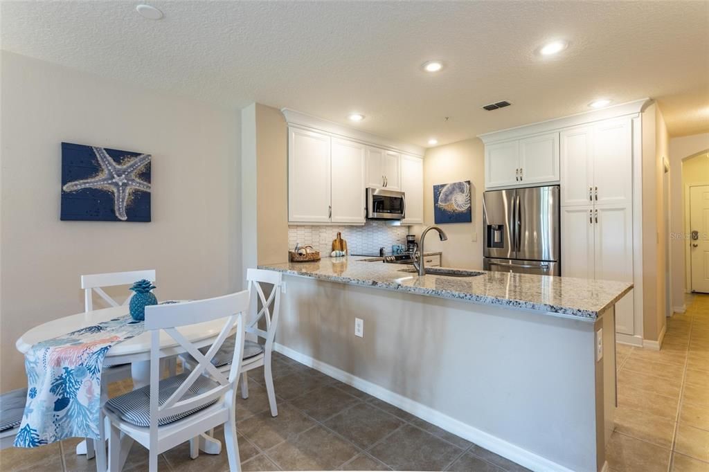 Kitchen Opens To Dining Area