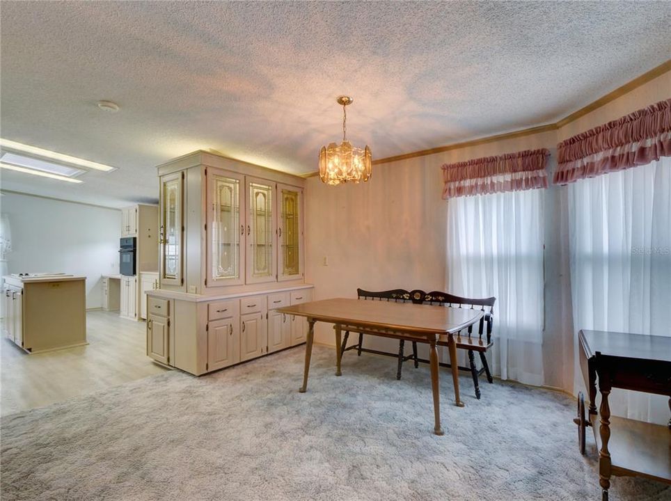 Dining Room with Built in Cabinets