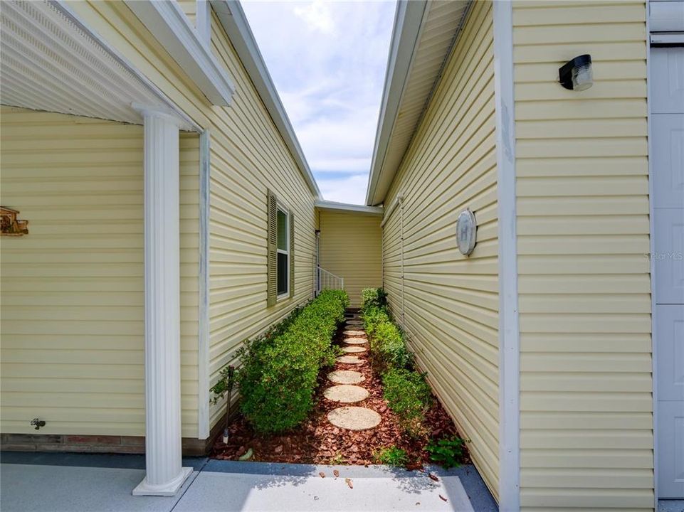 Landscaped Walk Way