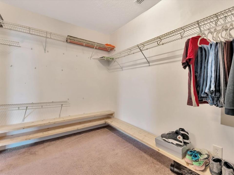 The Large Walk-In Closet in the master Bedroom