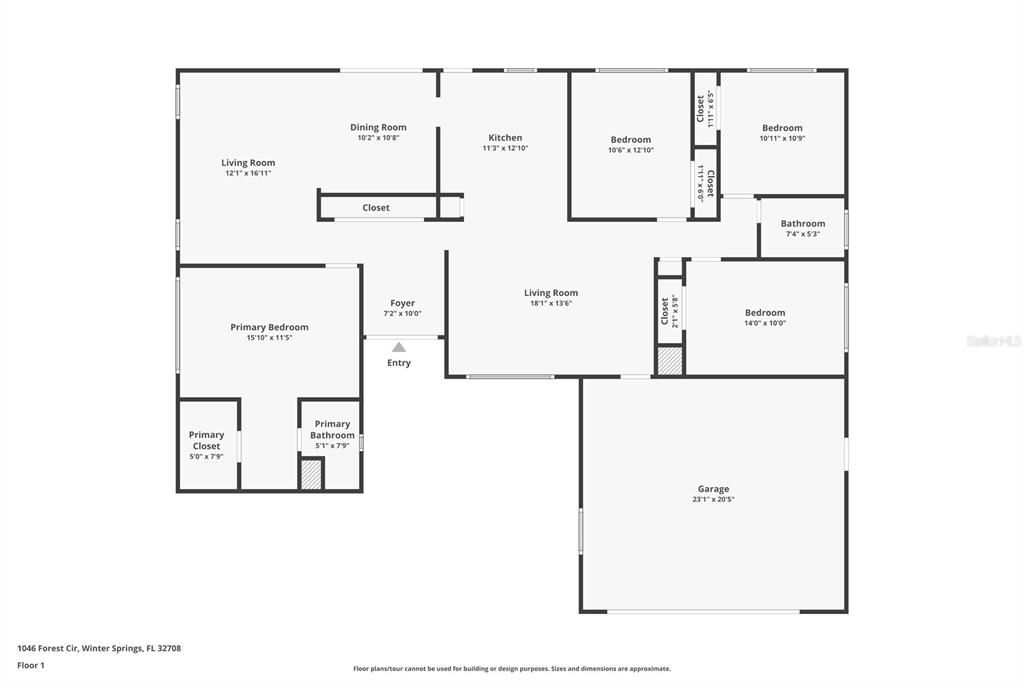 For Sale: $485,000 (4 beds, 2 baths, 1849 Square Feet)