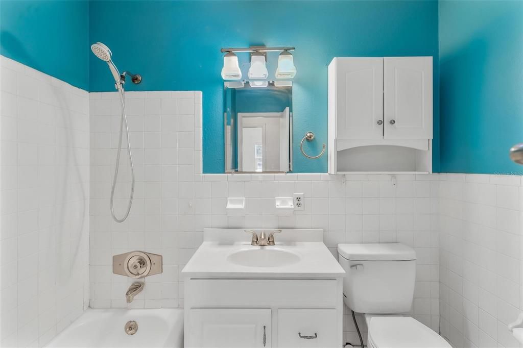 Guest Bathroom with Tub and Shower Combo