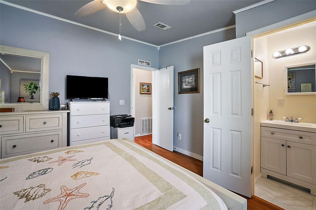 Master Bedroom with a half bath