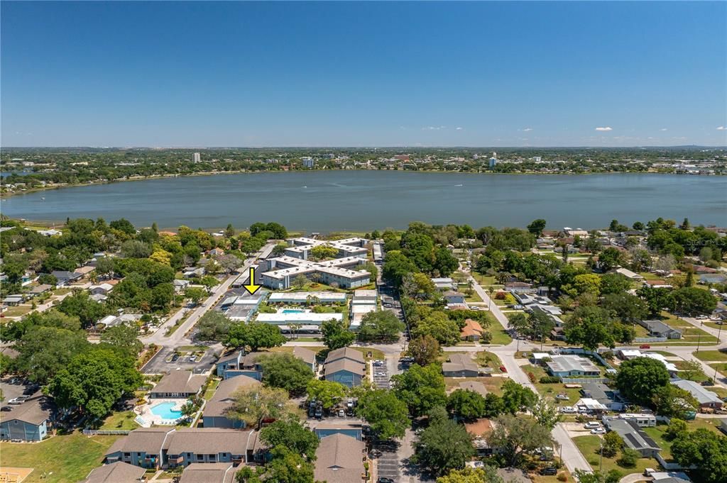 Another overhead view.  See Lake Howard in the background.