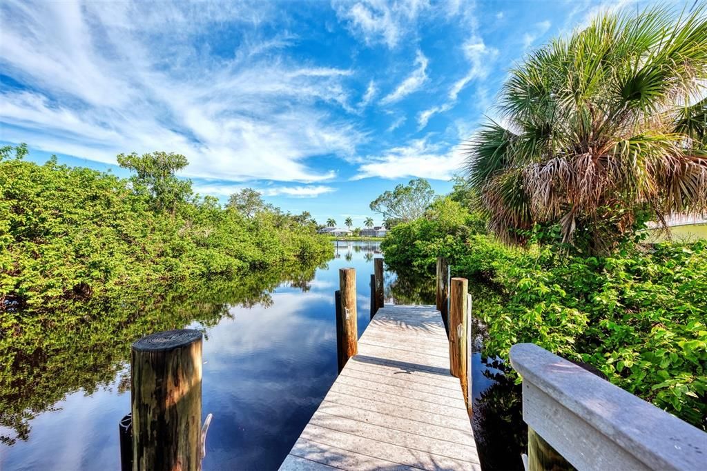 THIS IS SARASOTA COUNTY DOCK. NOT A PART OF PROPERTY!