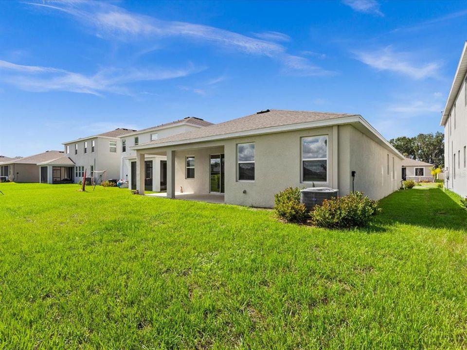 Rear of Home and Backyard