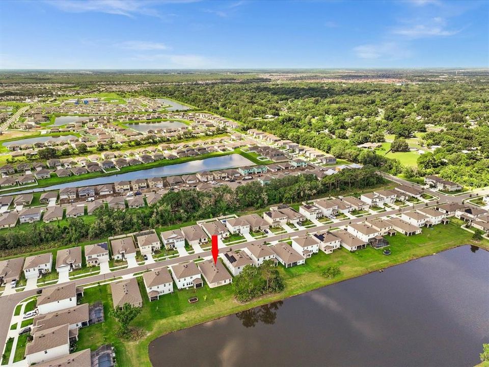 Aerial Comminity View with Water View