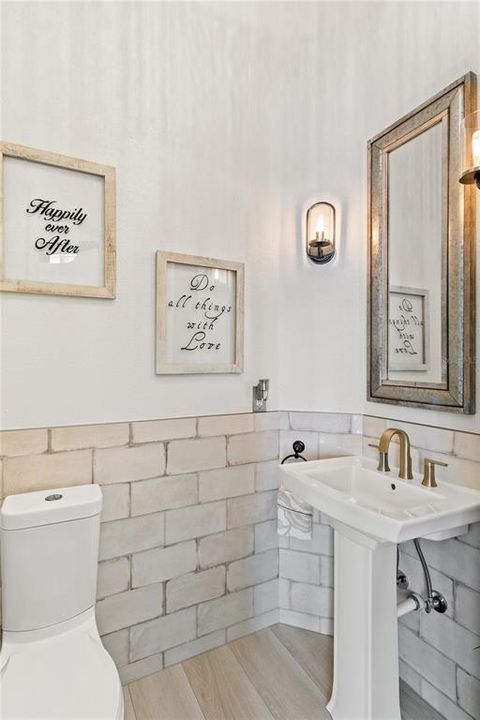 Powder bath downstairs by dining room