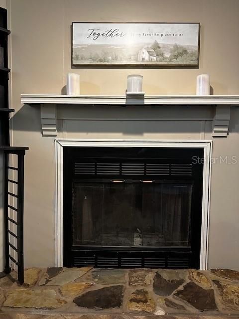 Fireplace in family room