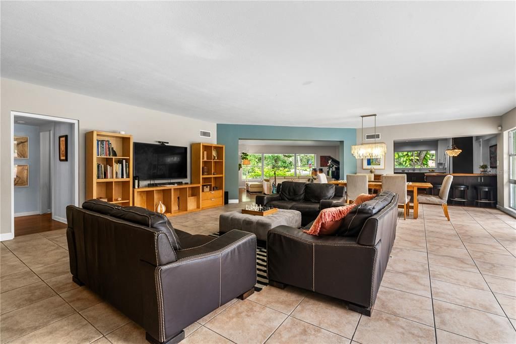 Great tiled floor for family life