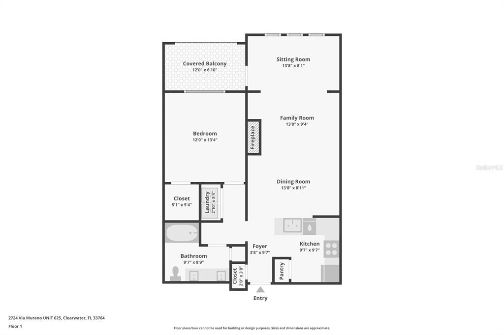 For Sale: $250,000 (1 beds, 1 baths, 864 Square Feet)