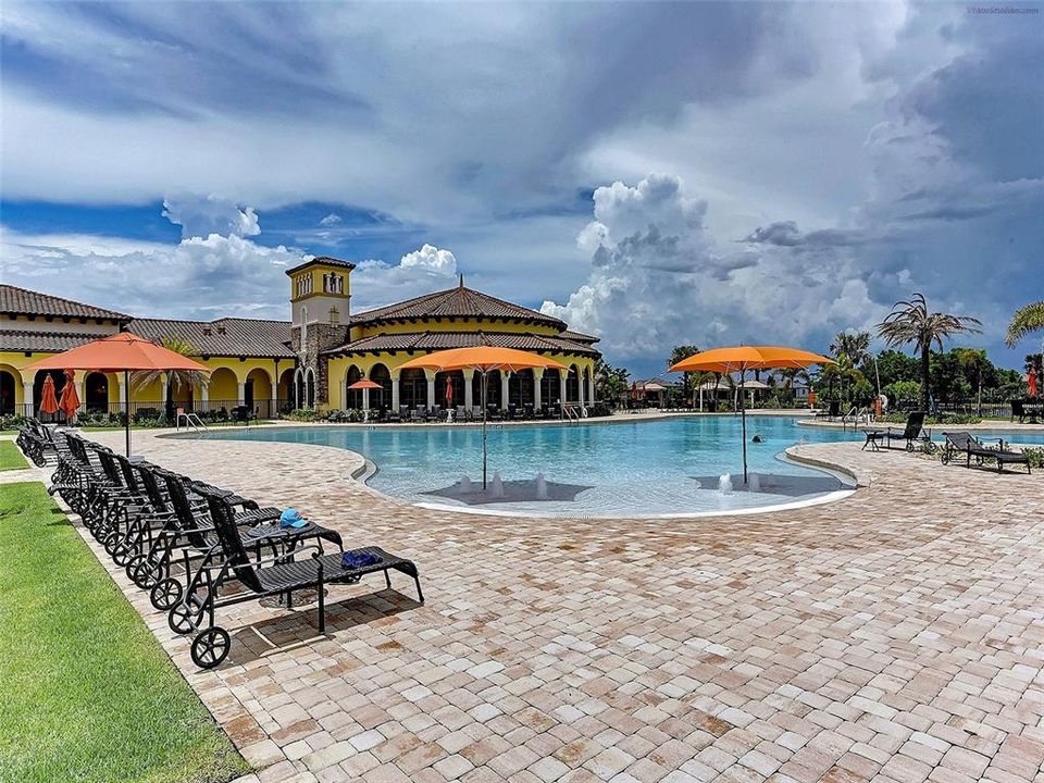 Resort style pool