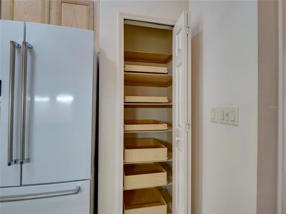 Pull out Drawers in Pantry