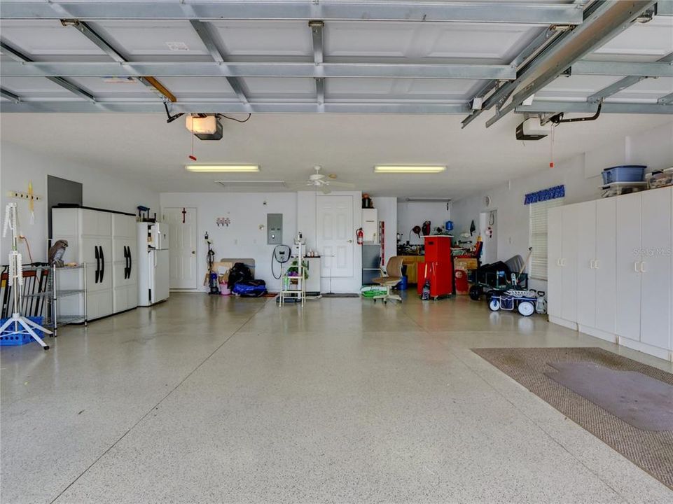 Epoxy Sealed Floor in Oversized Garage