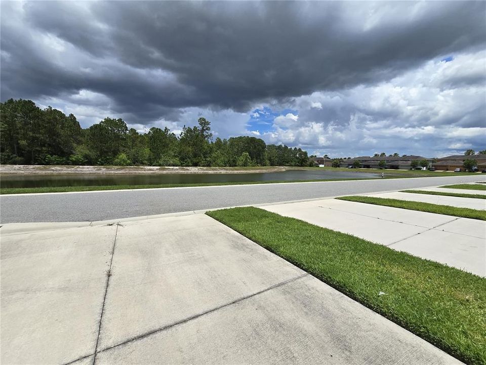 View of the Pond from Driveway