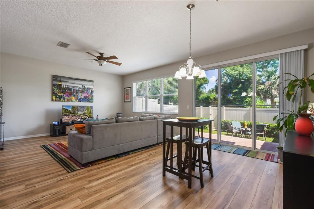 Dining Room and Family Room