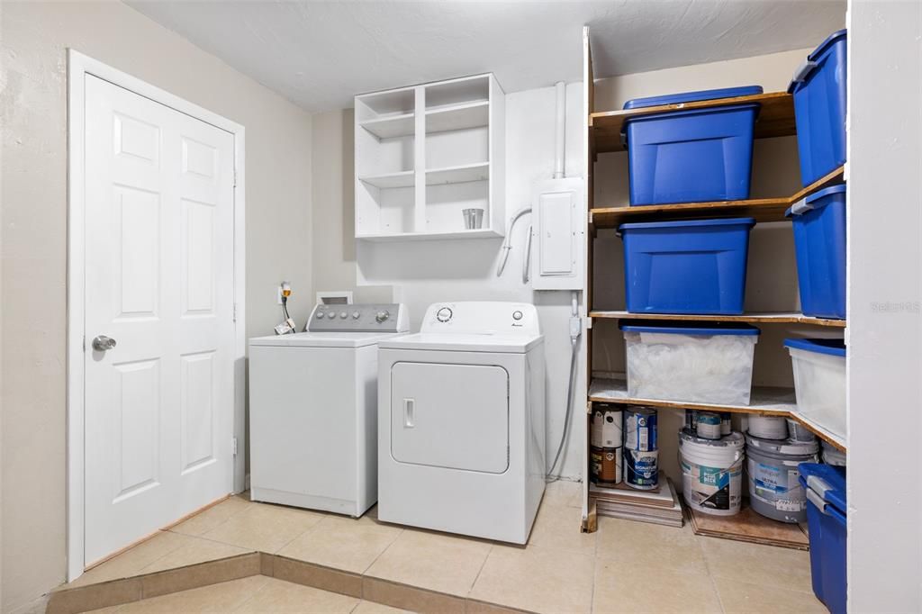 Laundry looking towards hallway door