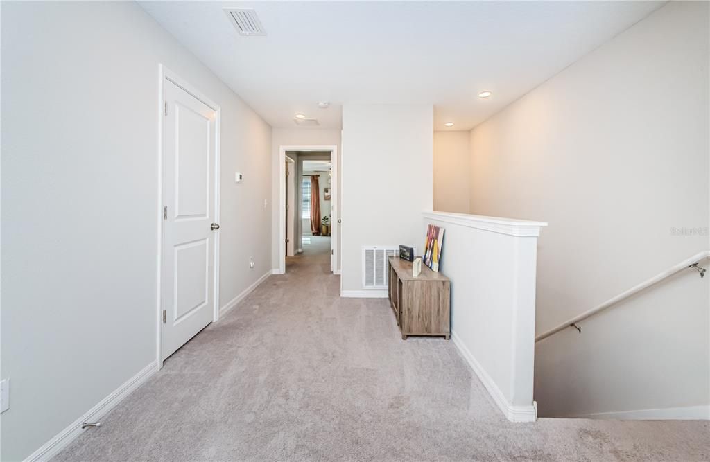 Upstairs hallway, loft