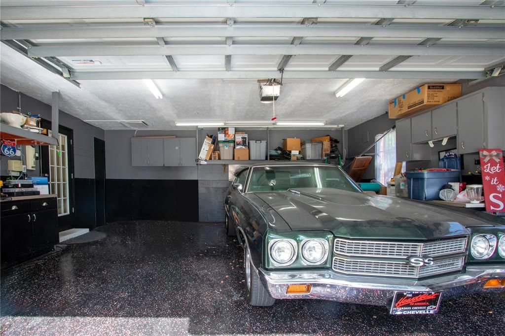 Garage attached to the house. Lots of storage!