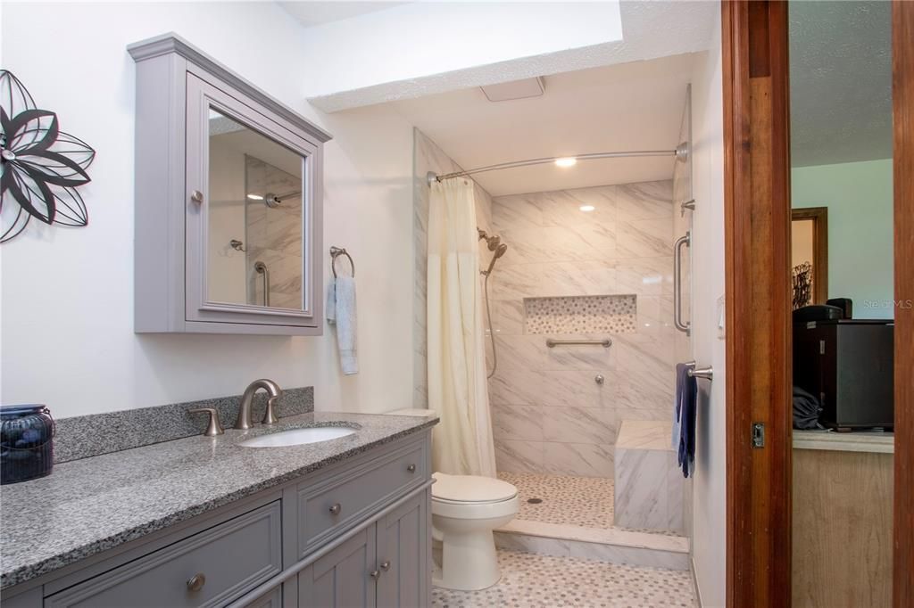 Large walk-in shower