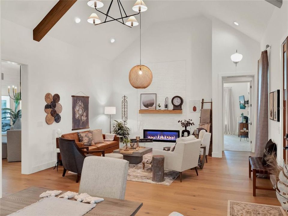 Living Room with Fireplace