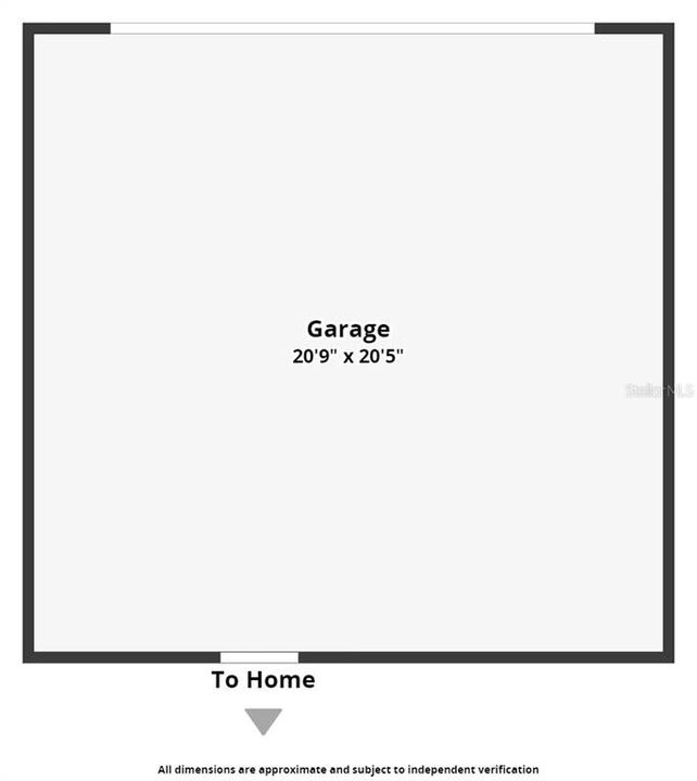 Floorplan of Garage
