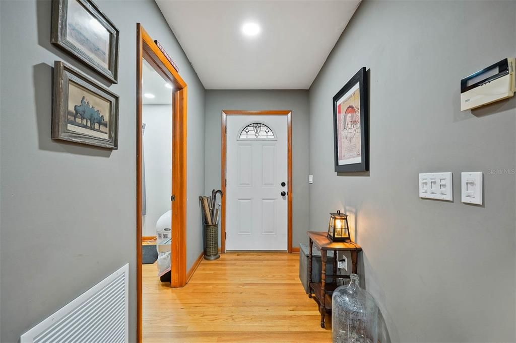 Foyer. Real Hardwood floors.