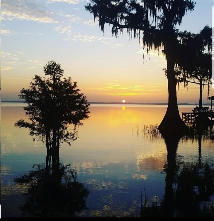 Sunset Lake Harris and the Chain of Lakes