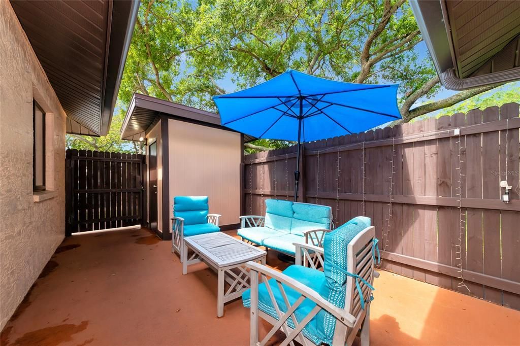 Fenced Courtyard Patio