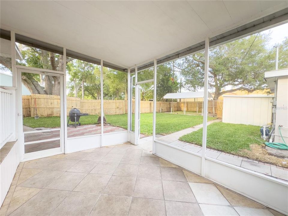 Enclosed sunroom