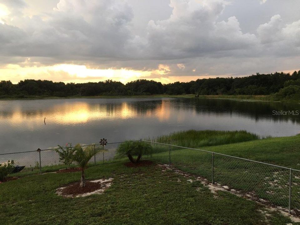 Sunset views from porch