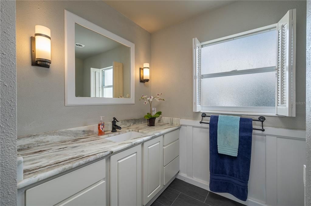 Upstairs bath vanity