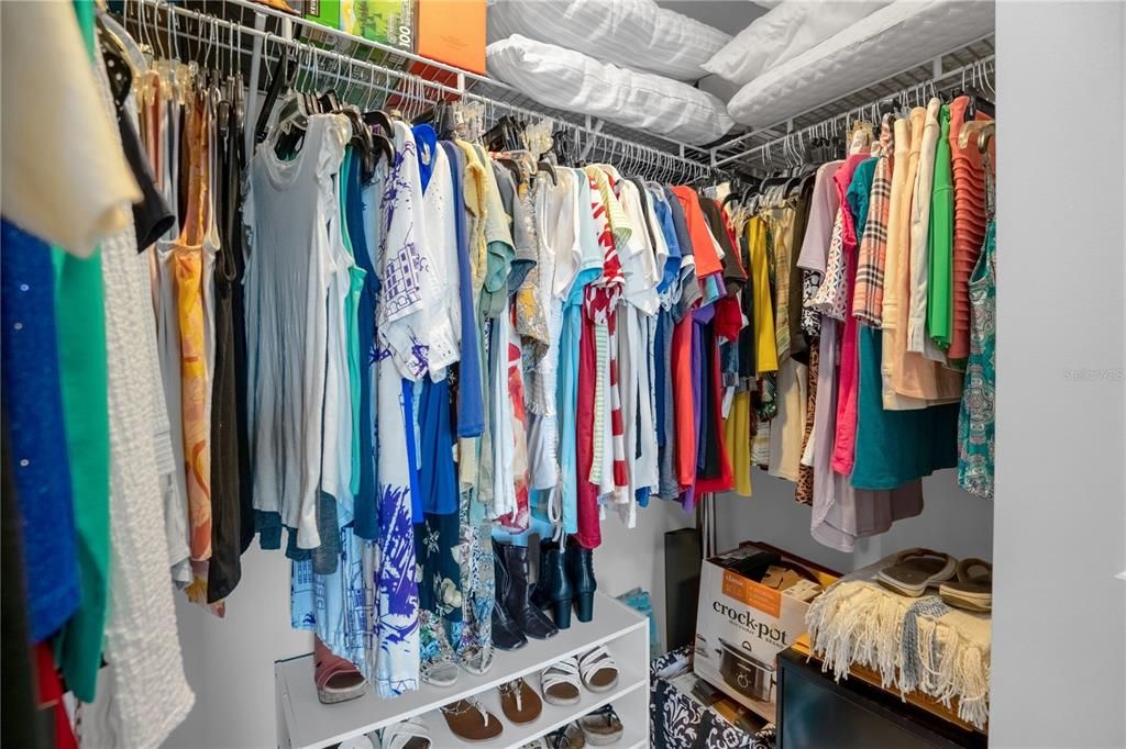 Primary closet