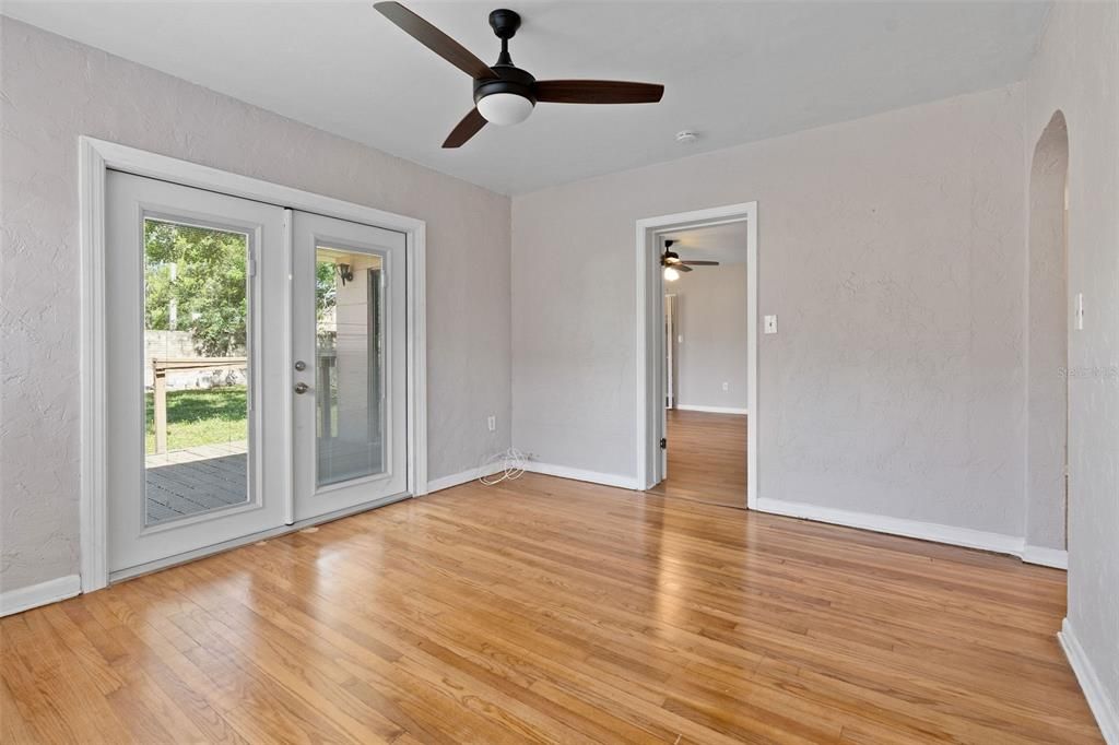 Bonus Room / French Doors to Rear Deck