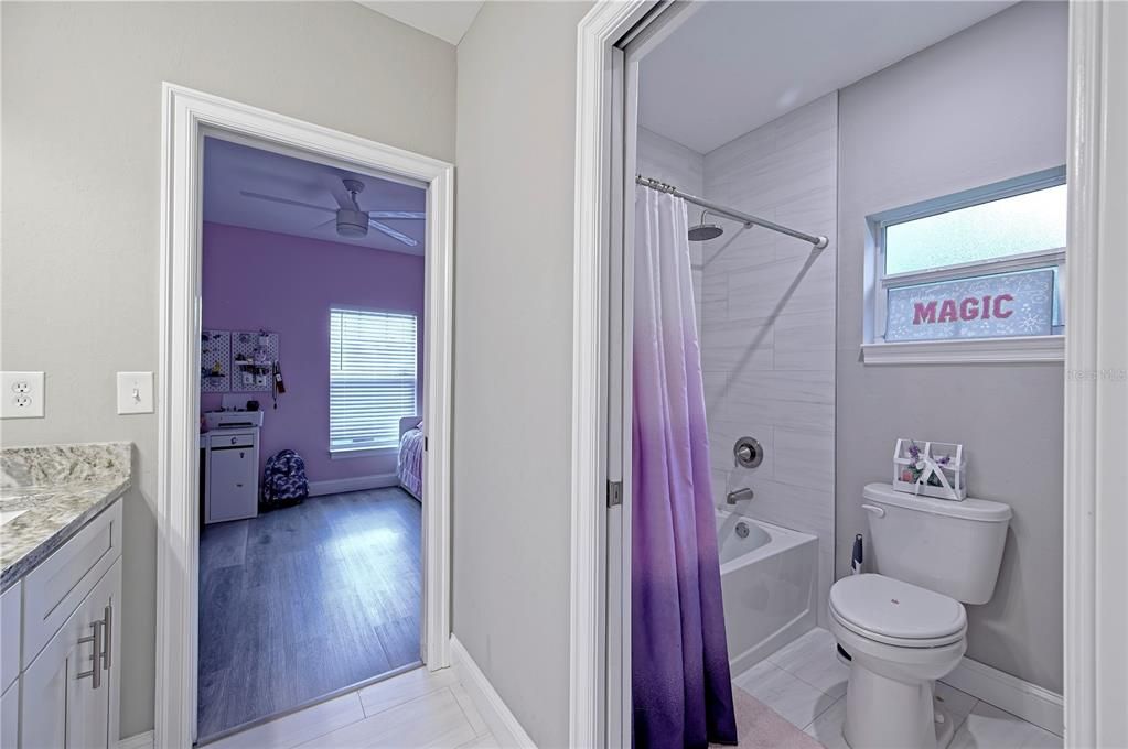 Jack and Jill Bathroom, Separate Bath and Lavatory