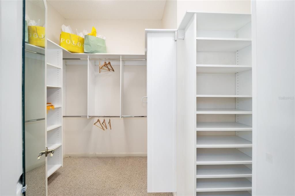 You will LOVE the closet organization that is in place.