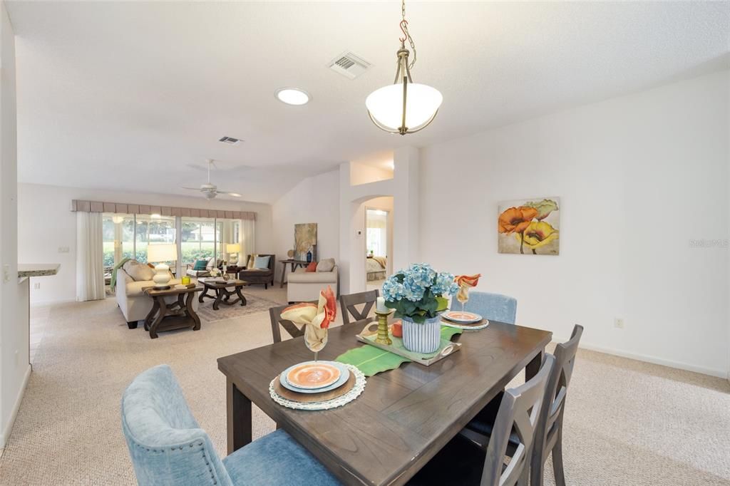 The main living area from the dining room