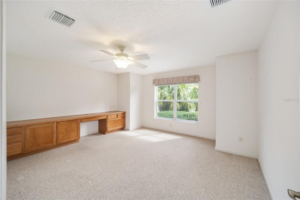 The 2nd bedroom at the front of the house.  It is loaded with space.