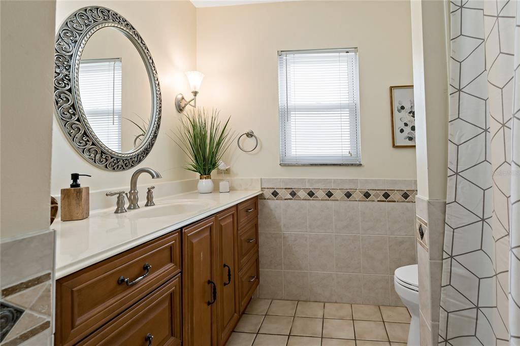 GUEST BATHROOM ~ TUB / SHOWER COMBO!