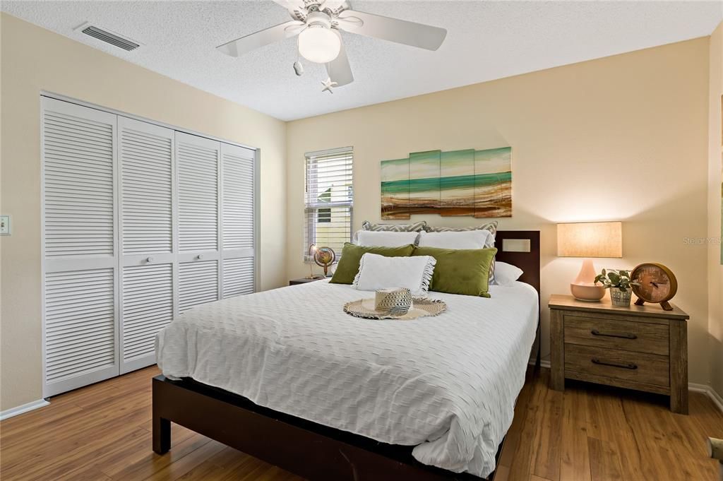 NICE BIG WALL CLOSET IN BEDROOM 2!