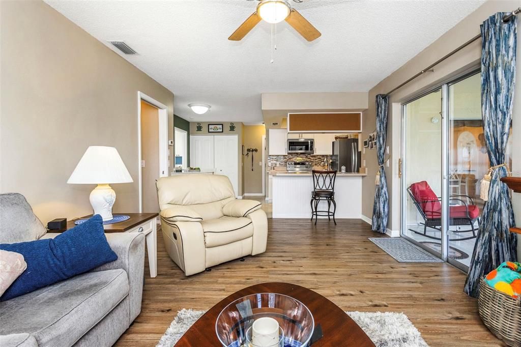 Family room off the kitchen